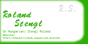 roland stengl business card